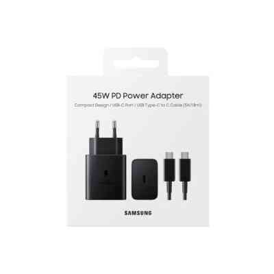 삼성 45W 초고속 충전기 세트 (220v) (아답타+C 타입 케이블 1M)