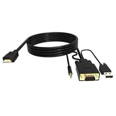 본체 VGA에 모니터 HDMI 연결 케이블 1.8m